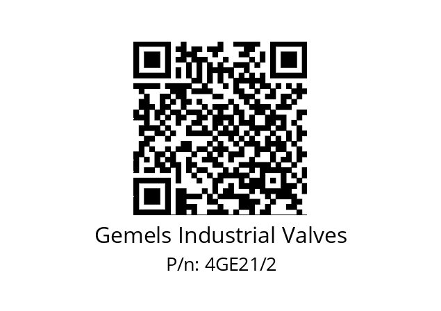   Gemels Industrial Valves 4GE21/2