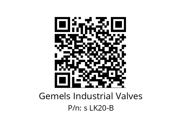   Gemels Industrial Valves s LK20-B