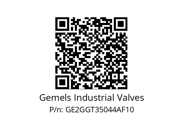   Gemels Industrial Valves GE2GGT35044AF10