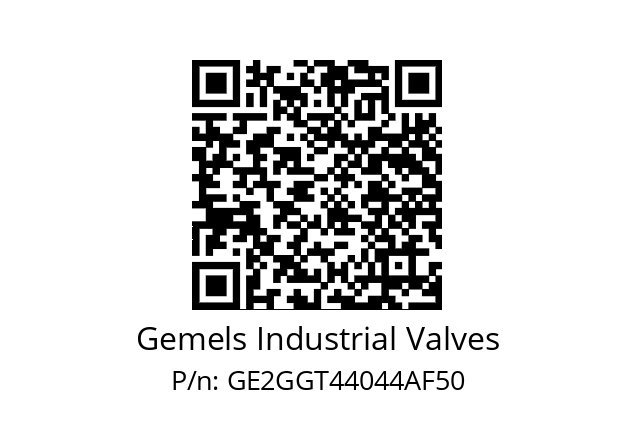   Gemels Industrial Valves GE2GGT44044AF50