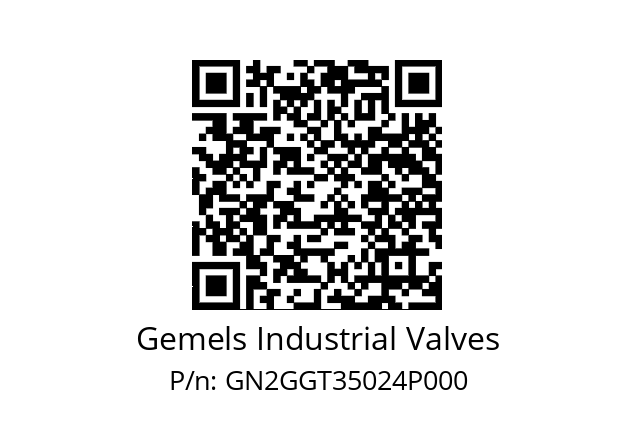   Gemels Industrial Valves GN2GGT35024P000