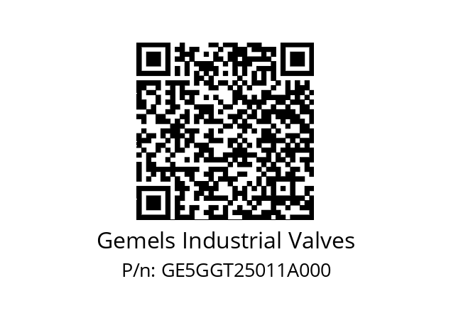   Gemels Industrial Valves GE5GGT25011A000