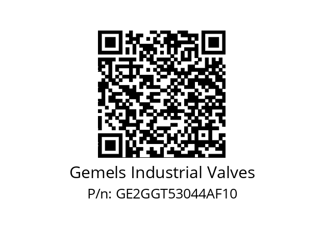   Gemels Industrial Valves GE2GGT53044AF10