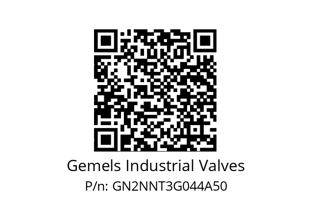   Gemels Industrial Valves GN2NNT3G044A50