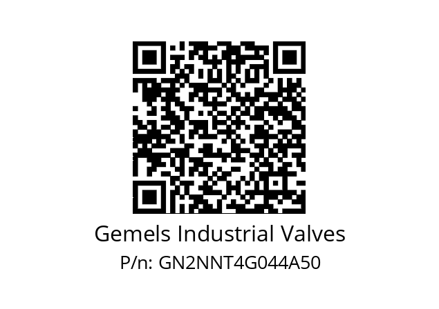   Gemels Industrial Valves GN2NNT4G044A50