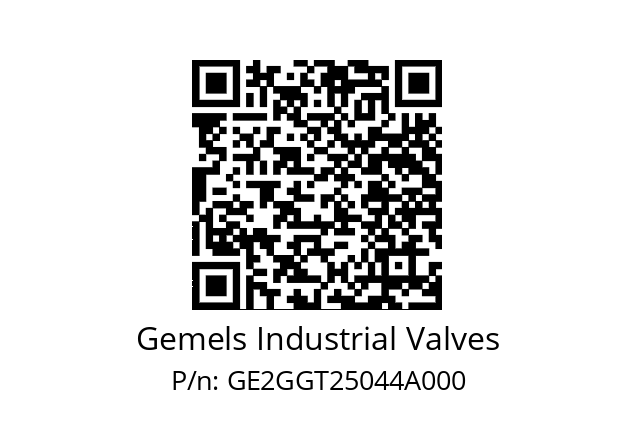   Gemels Industrial Valves GE2GGT25044A000