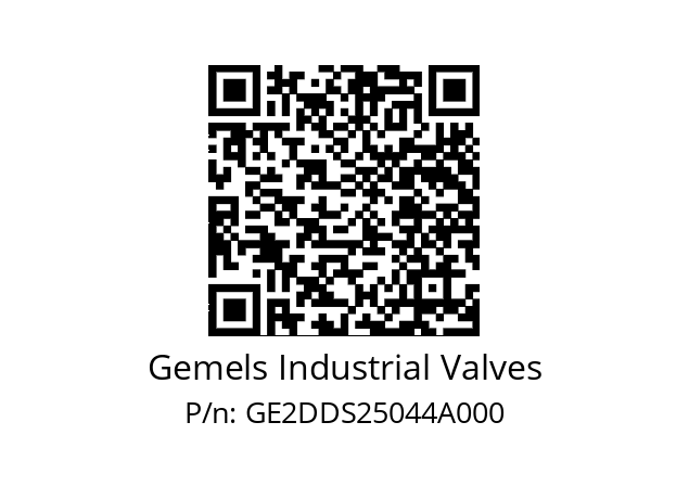   Gemels Industrial Valves GE2DDS25044A000