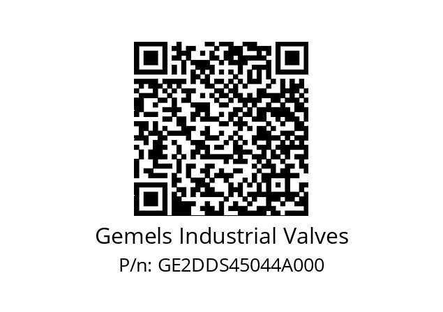   Gemels Industrial Valves GE2DDS45044A000