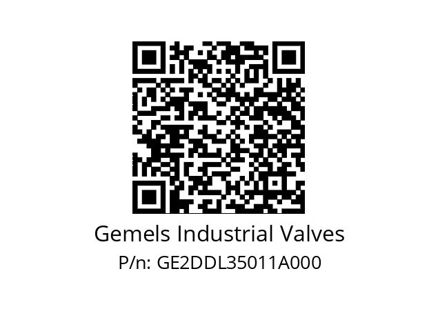   Gemels Industrial Valves GE2DDL35011A000