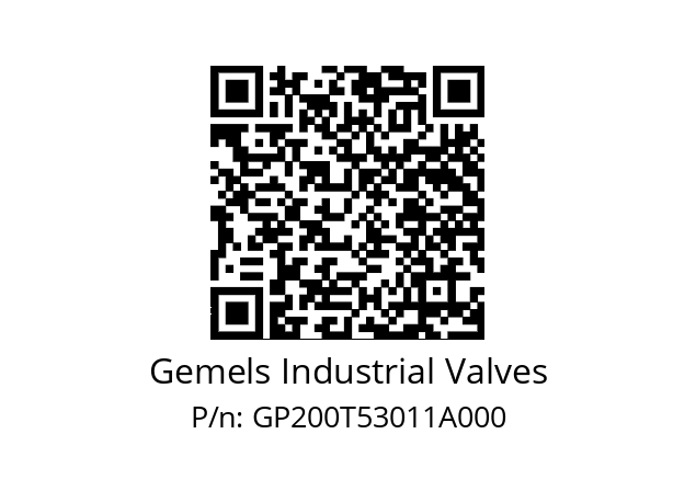   Gemels Industrial Valves GP200T53011A000