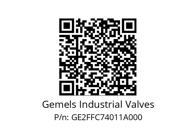   Gemels Industrial Valves GE2FFC74011A000