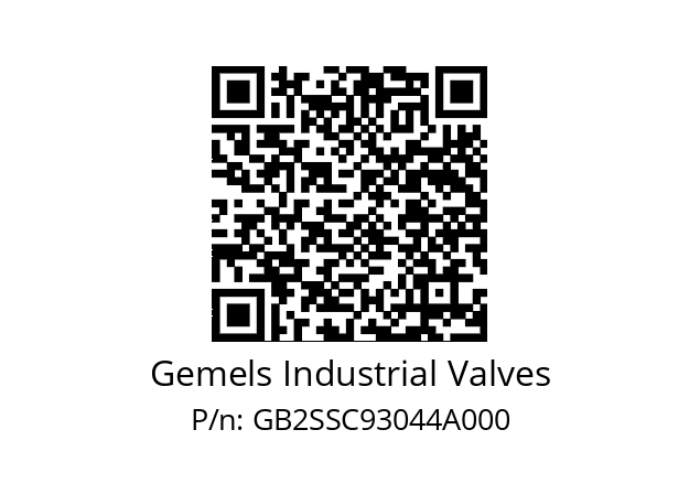   Gemels Industrial Valves GB2SSC93044A000