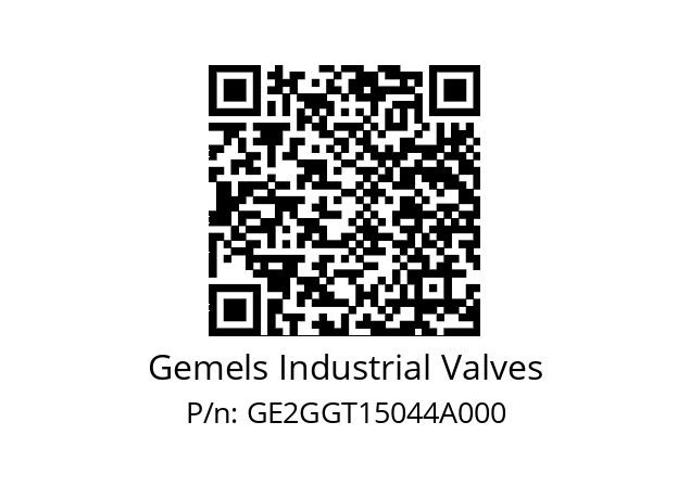   Gemels Industrial Valves GE2GGT15044A000