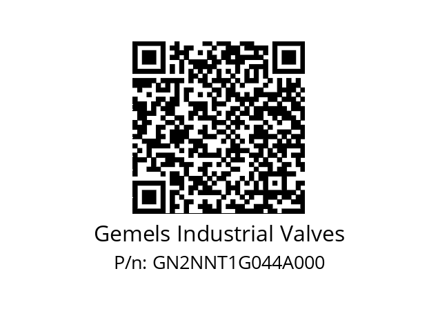   Gemels Industrial Valves GN2NNT1G044A000