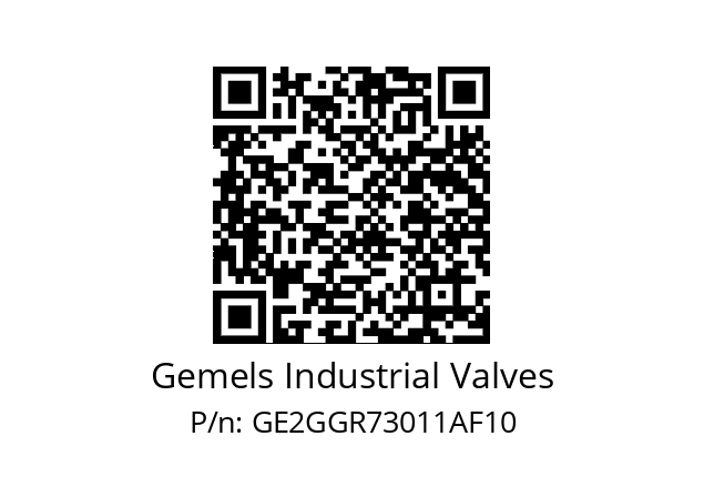   Gemels Industrial Valves GE2GGR73011AF10