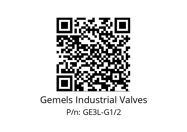   Gemels Industrial Valves GE3L-G1/2