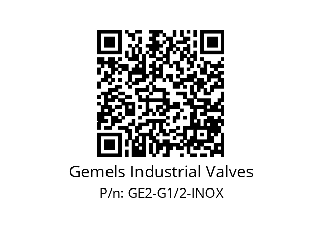   Gemels Industrial Valves GE2-G1/2-INOX