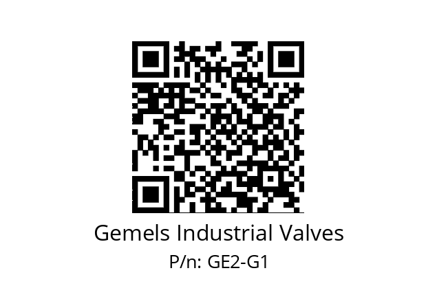   Gemels Industrial Valves GE2-G1