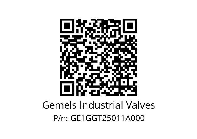   Gemels Industrial Valves GE1GGT25011A000