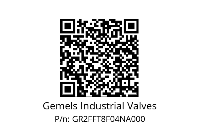   Gemels Industrial Valves GR2FFT8F04NA000