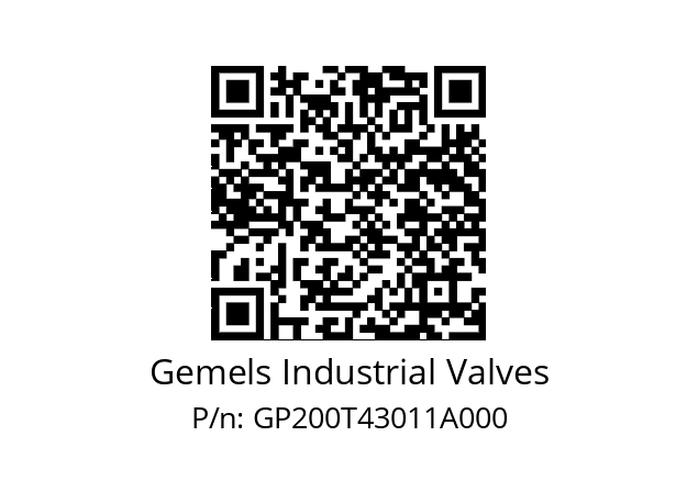   Gemels Industrial Valves GP200T43011A000