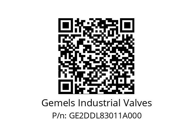   Gemels Industrial Valves GE2DDL83011A000