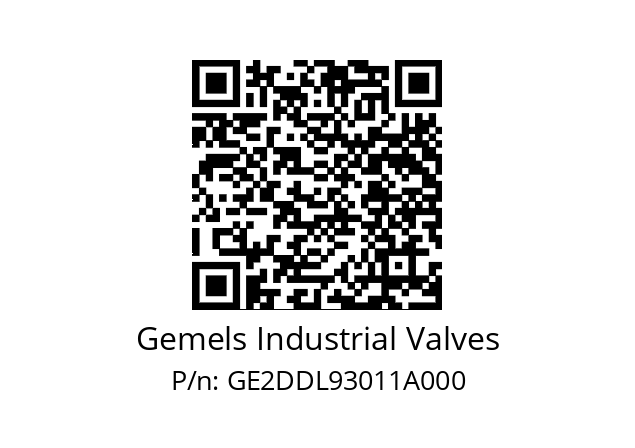   Gemels Industrial Valves GE2DDL93011A000