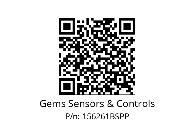   Gems Sensors & Controls 156261BSPP