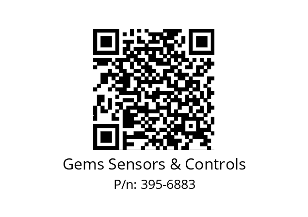   Gems Sensors & Controls 395-6883