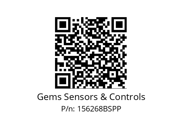   Gems Sensors & Controls 156268BSPP