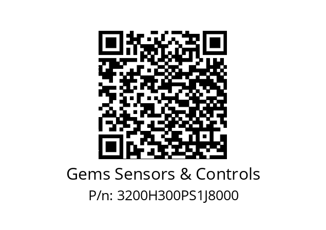   Gems Sensors & Controls 3200H300PS1J8000