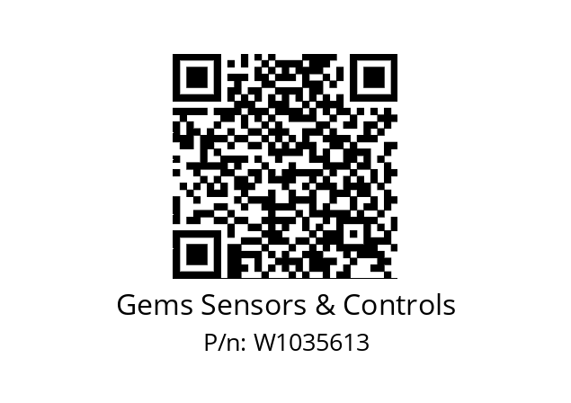   Gems Sensors & Controls W1035613