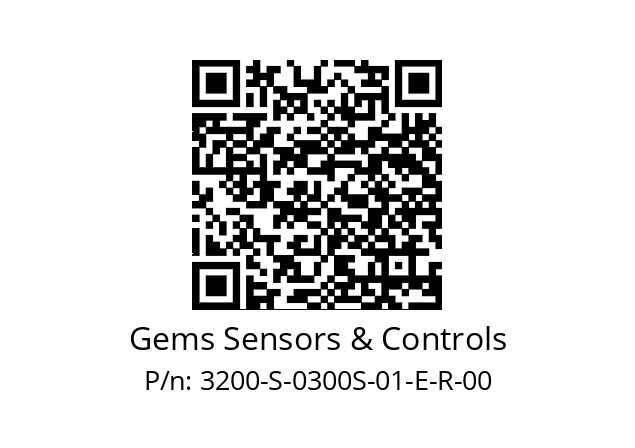   Gems Sensors & Controls 3200-S-0300S-01-E-R-00