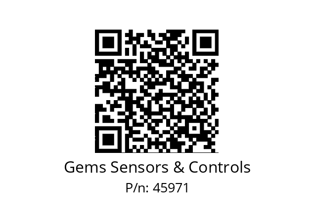   Gems Sensors & Controls 45971