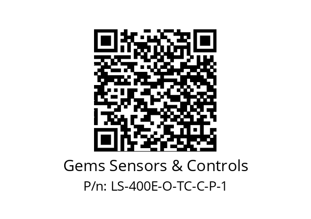   Gems Sensors & Controls LS-400E-O-TC-C-P-1