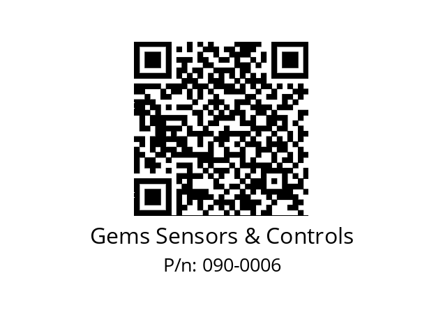   Gems Sensors & Controls 090-0006