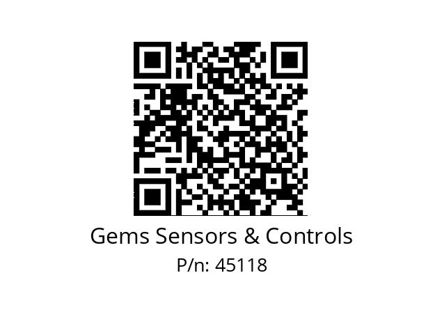   Gems Sensors & Controls 45118