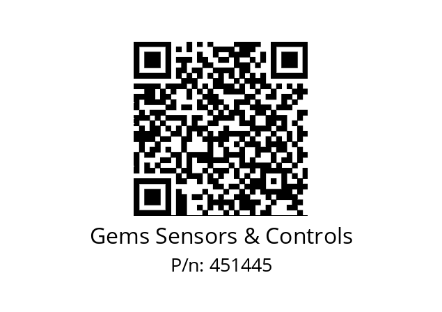   Gems Sensors & Controls 451445