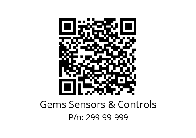   Gems Sensors & Controls 299-99-999