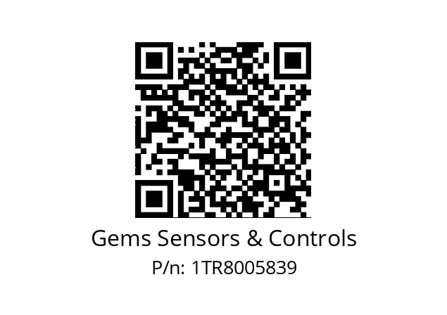   Gems Sensors & Controls 1TR8005839