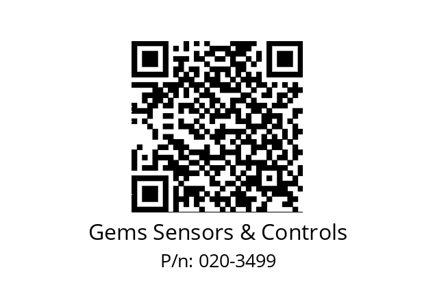   Gems Sensors & Controls 020-3499