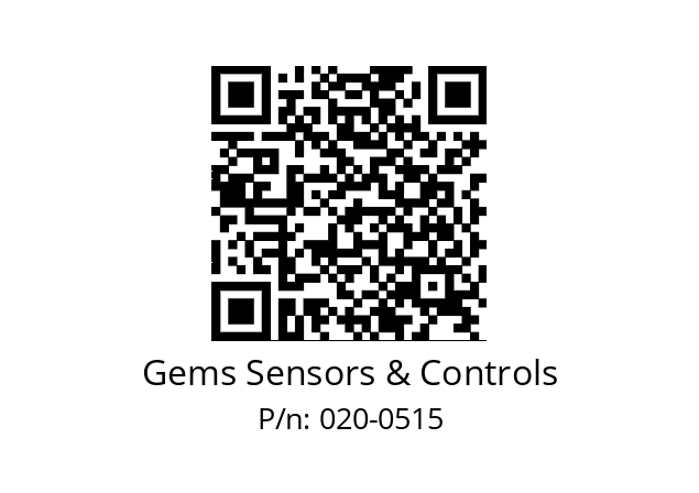   Gems Sensors & Controls 020-0515