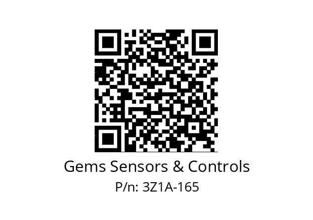   Gems Sensors & Controls 3Z1A-165