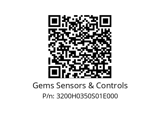   Gems Sensors & Controls 3200H0350S01E000