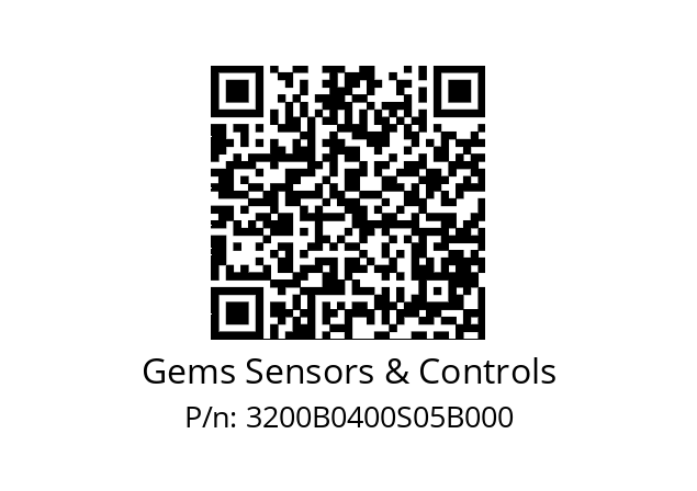   Gems Sensors & Controls 3200В0400S05B000