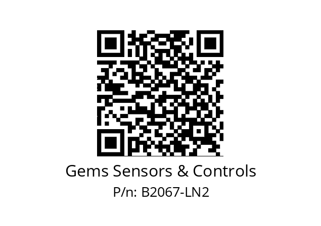   Gems Sensors & Controls B2067-LN2