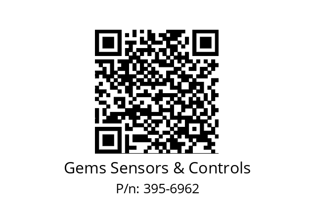   Gems Sensors & Controls 395-6962