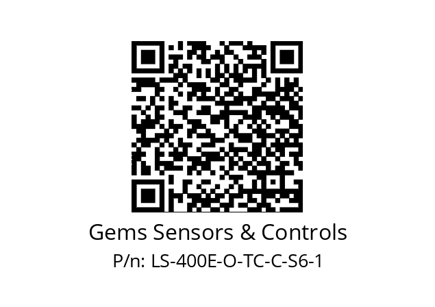   Gems Sensors & Controls LS-400E-O-TC-C-S6-1