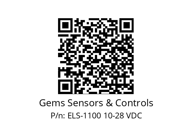   Gems Sensors & Controls ELS-1100 10-28 VDC