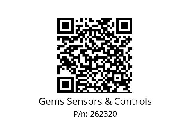   Gems Sensors & Controls 262320